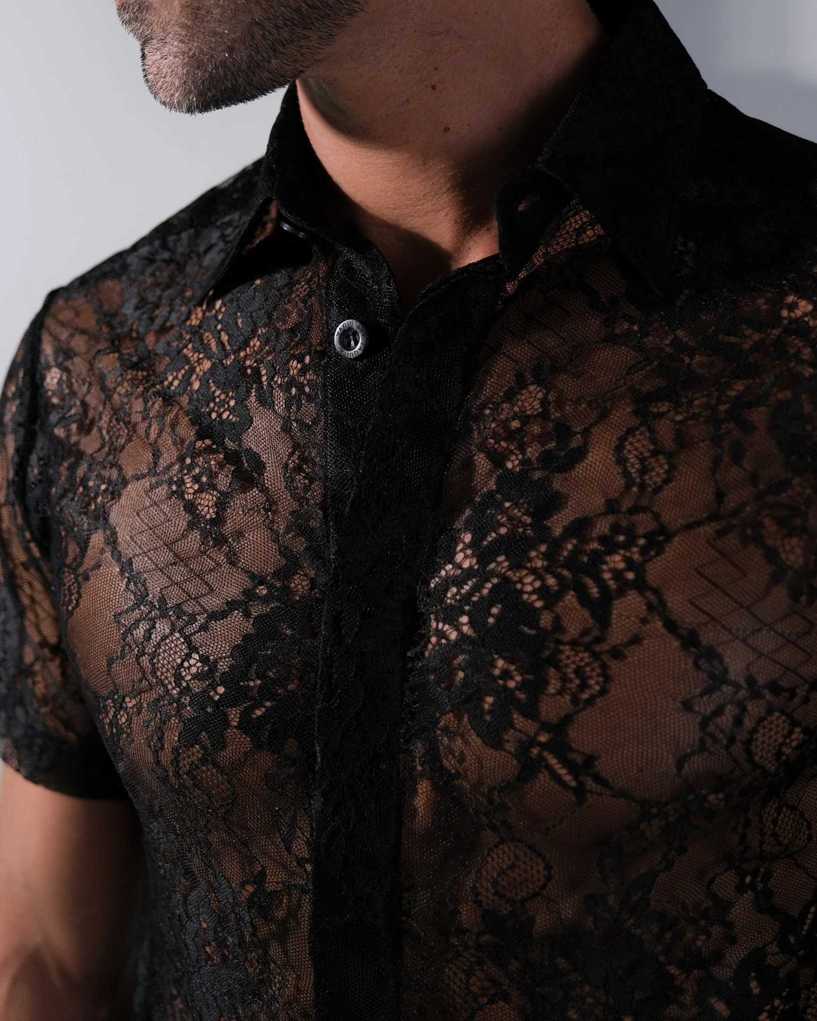 Adorné Lace Shirt - Black - Image 4