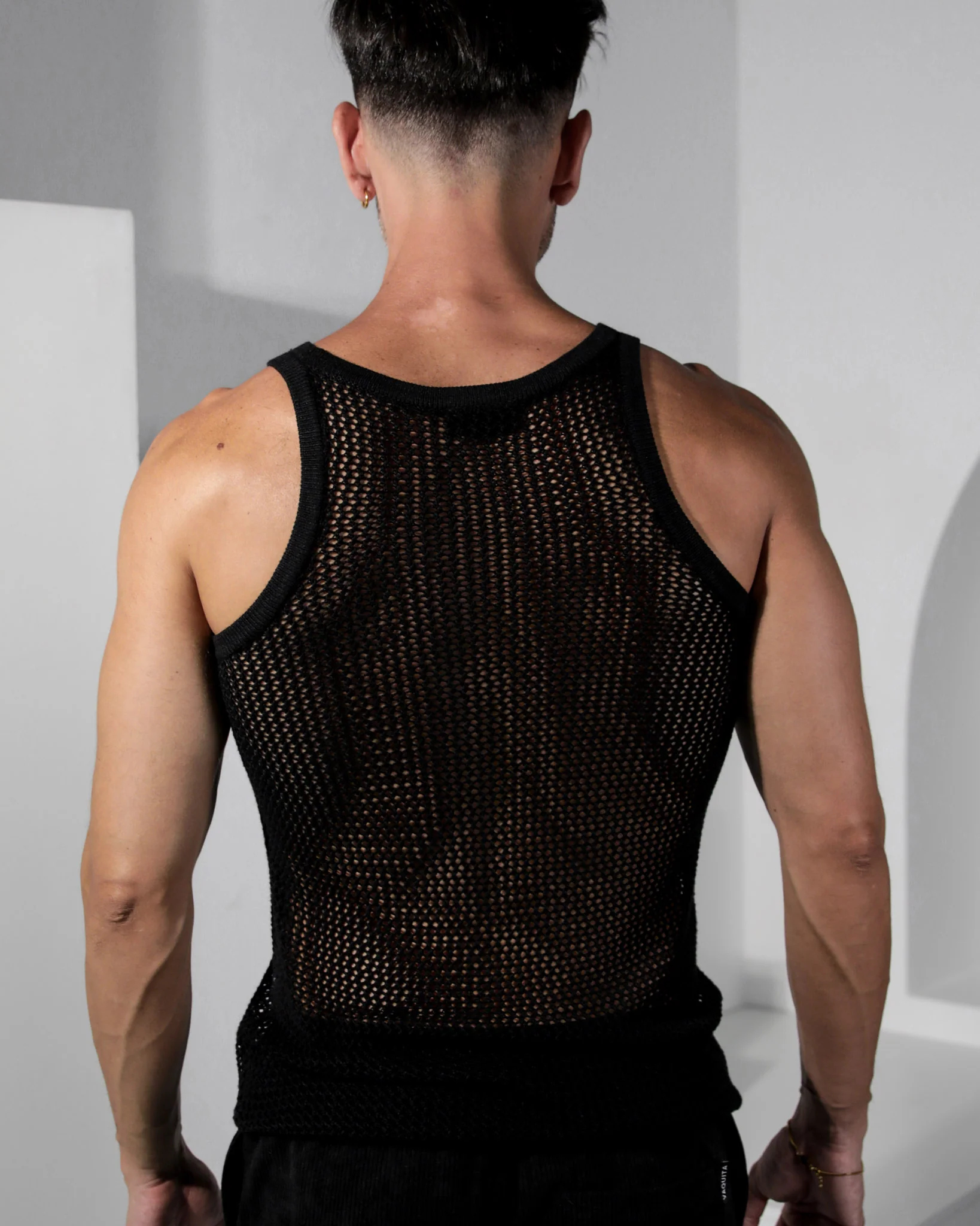 Blair Crochet Tank - Black - Image 5