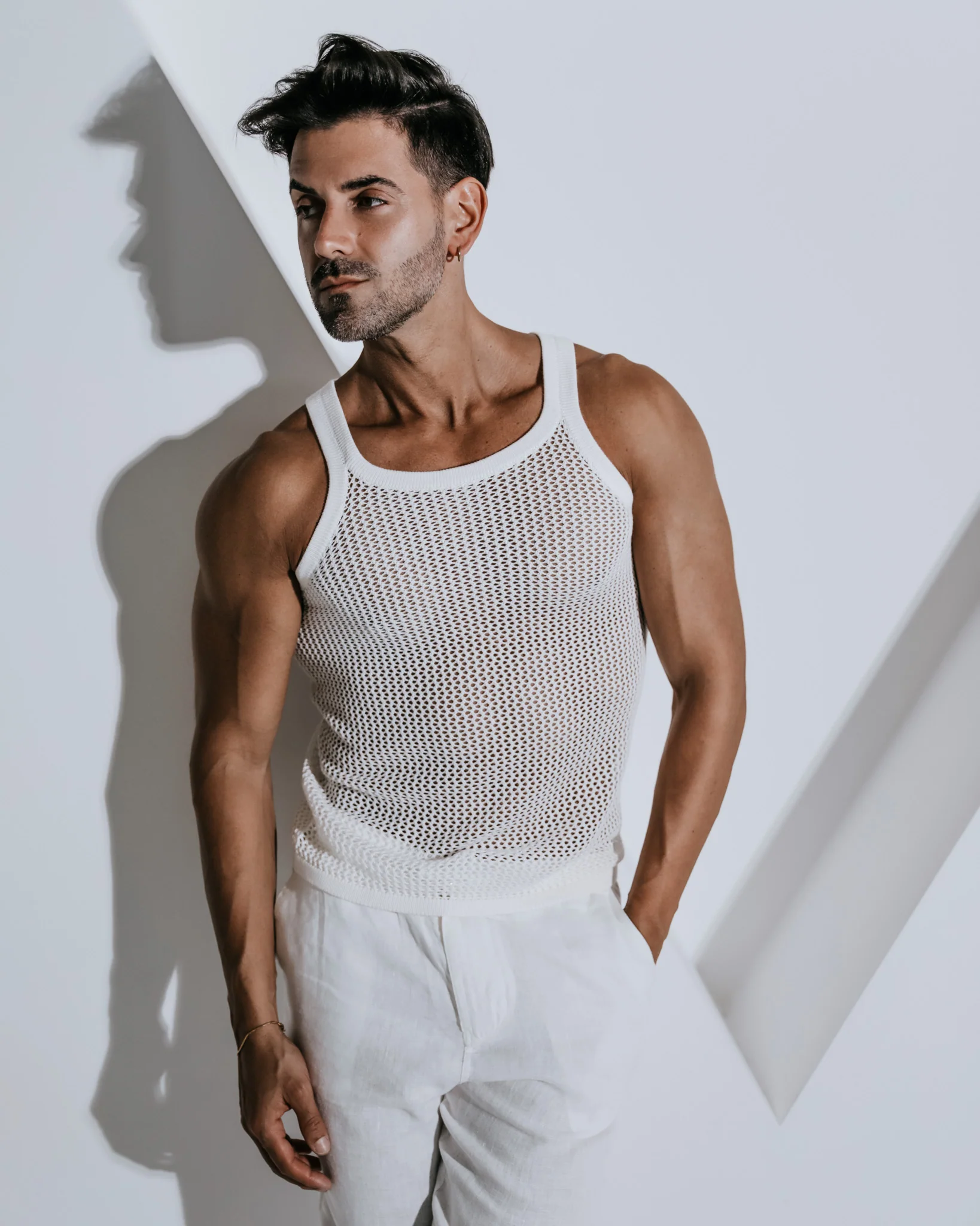 Blair Crochet Tank - White - Image 3