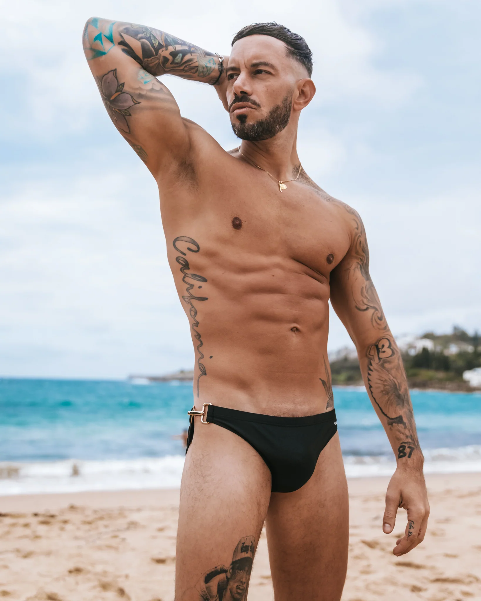 Ryker Swim Brief - Onyx - Gold Clip - Image 3