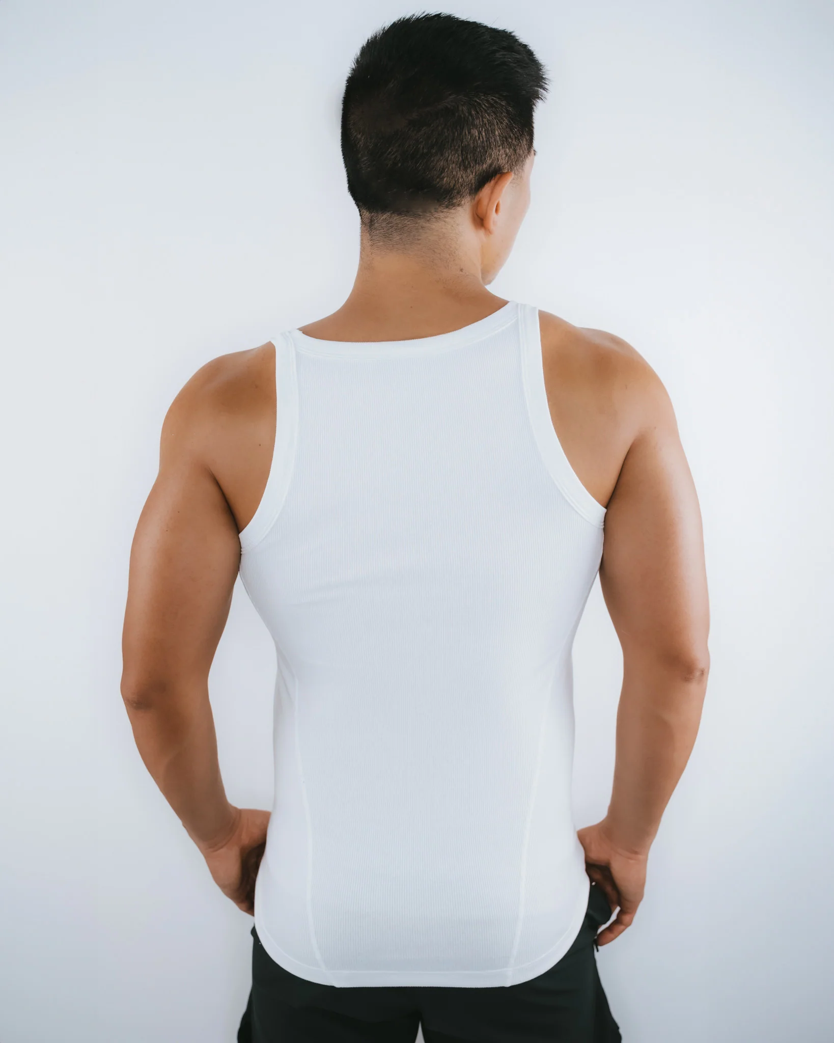 Flynn Ribbed Tank - White - Image 3