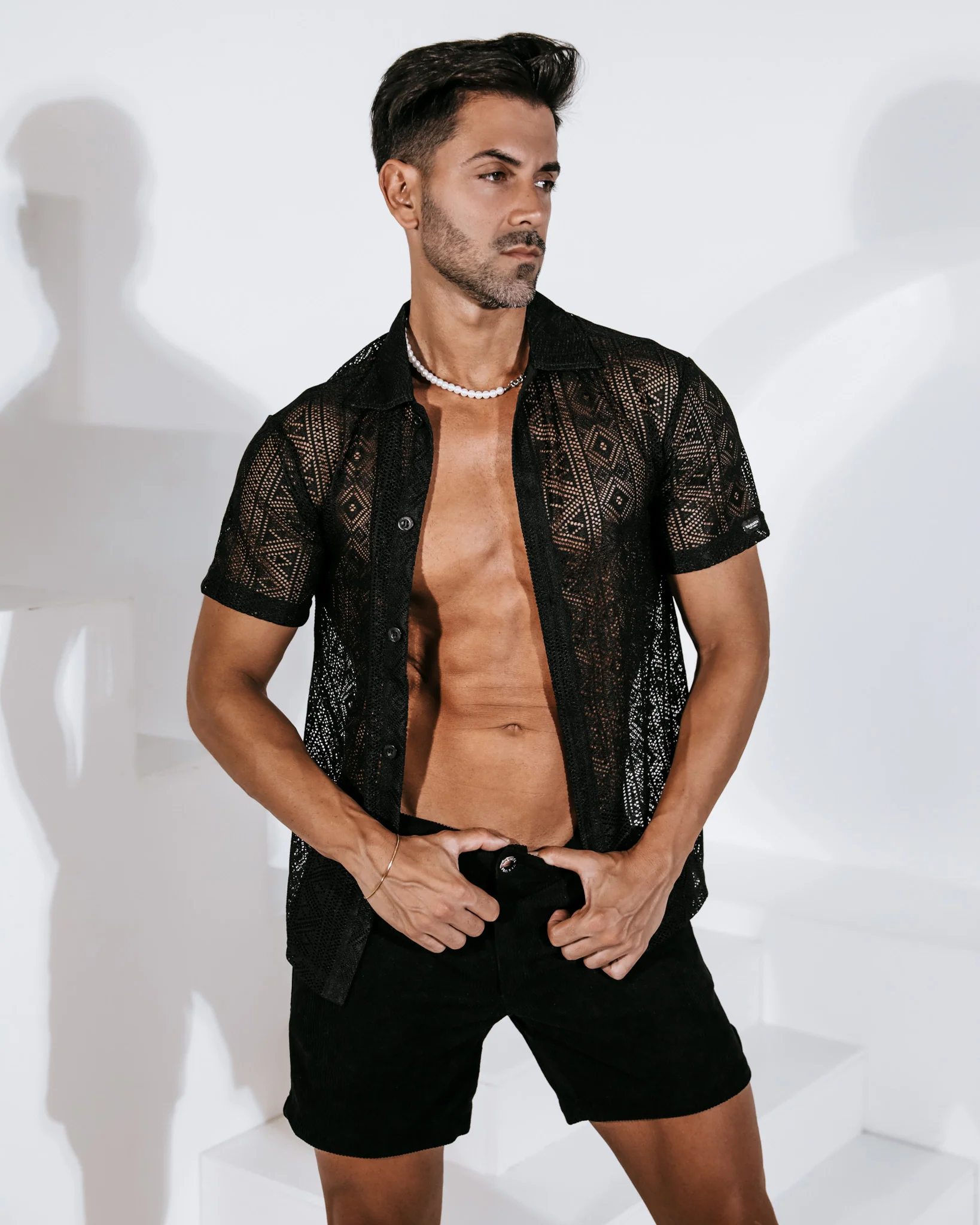 Kalon Lace Shirt - Black - Image 3
