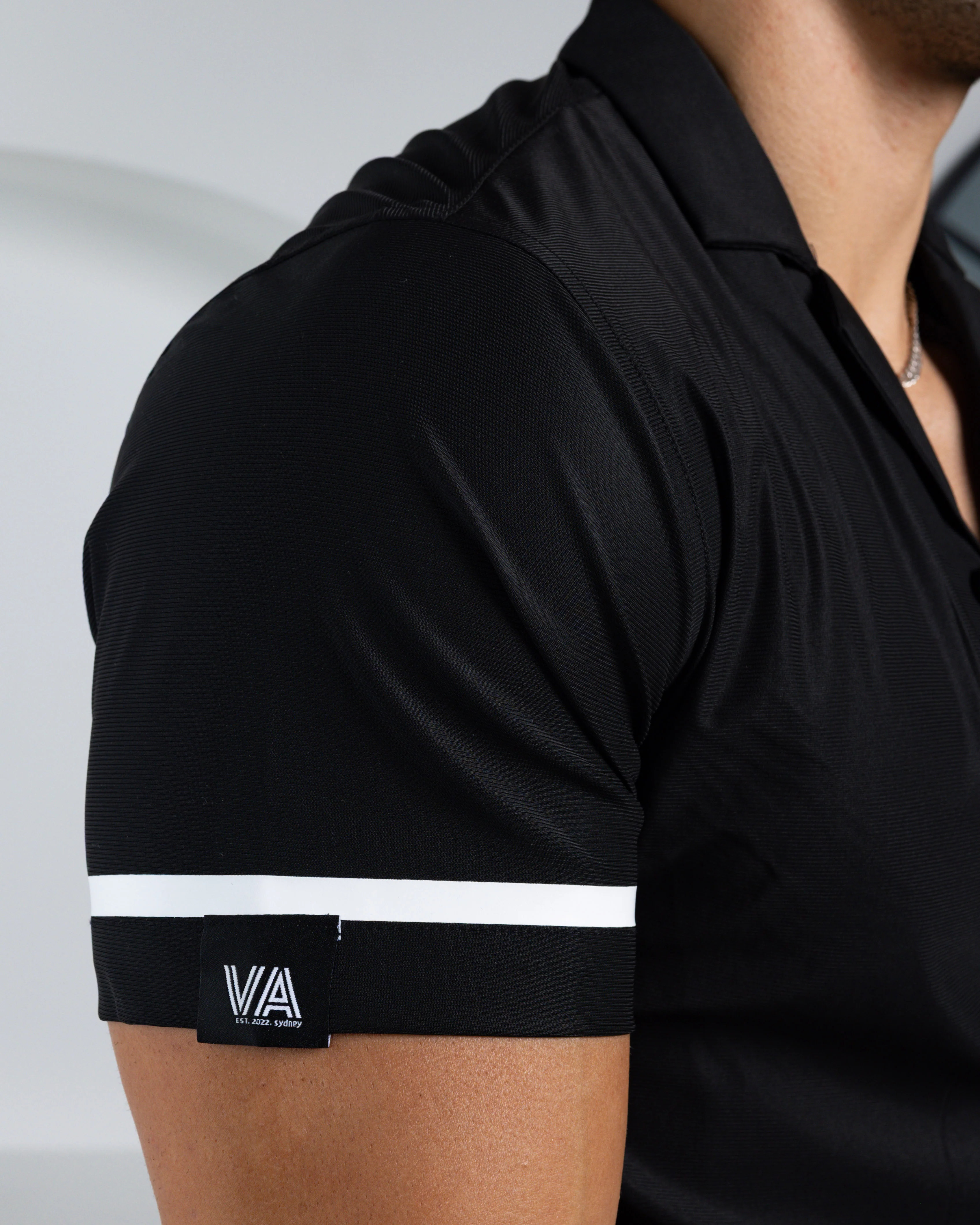 Men's Ice Silk Shirt - Black - Image 3