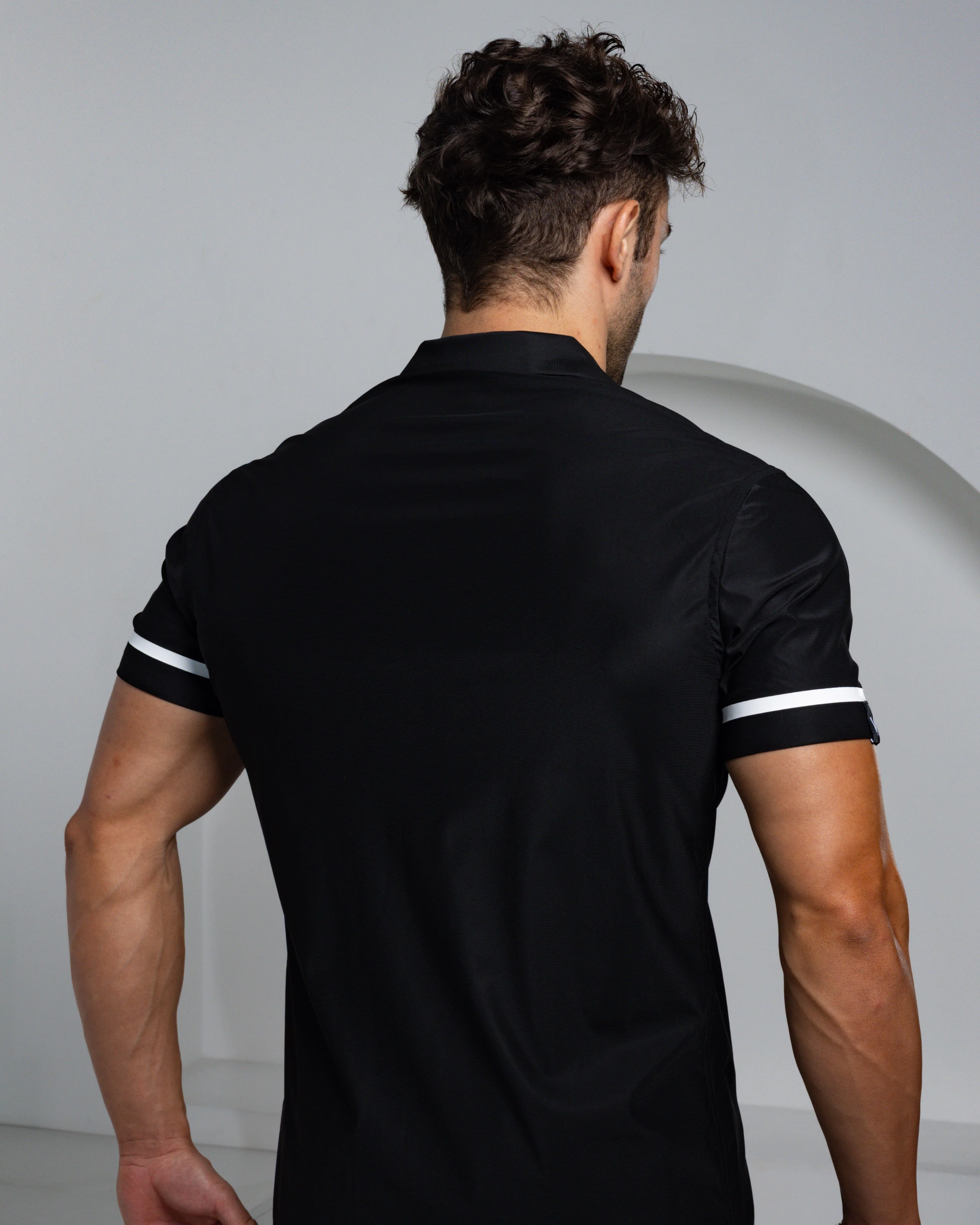 Men's Ice Silk Shirt - Black - Image 4
