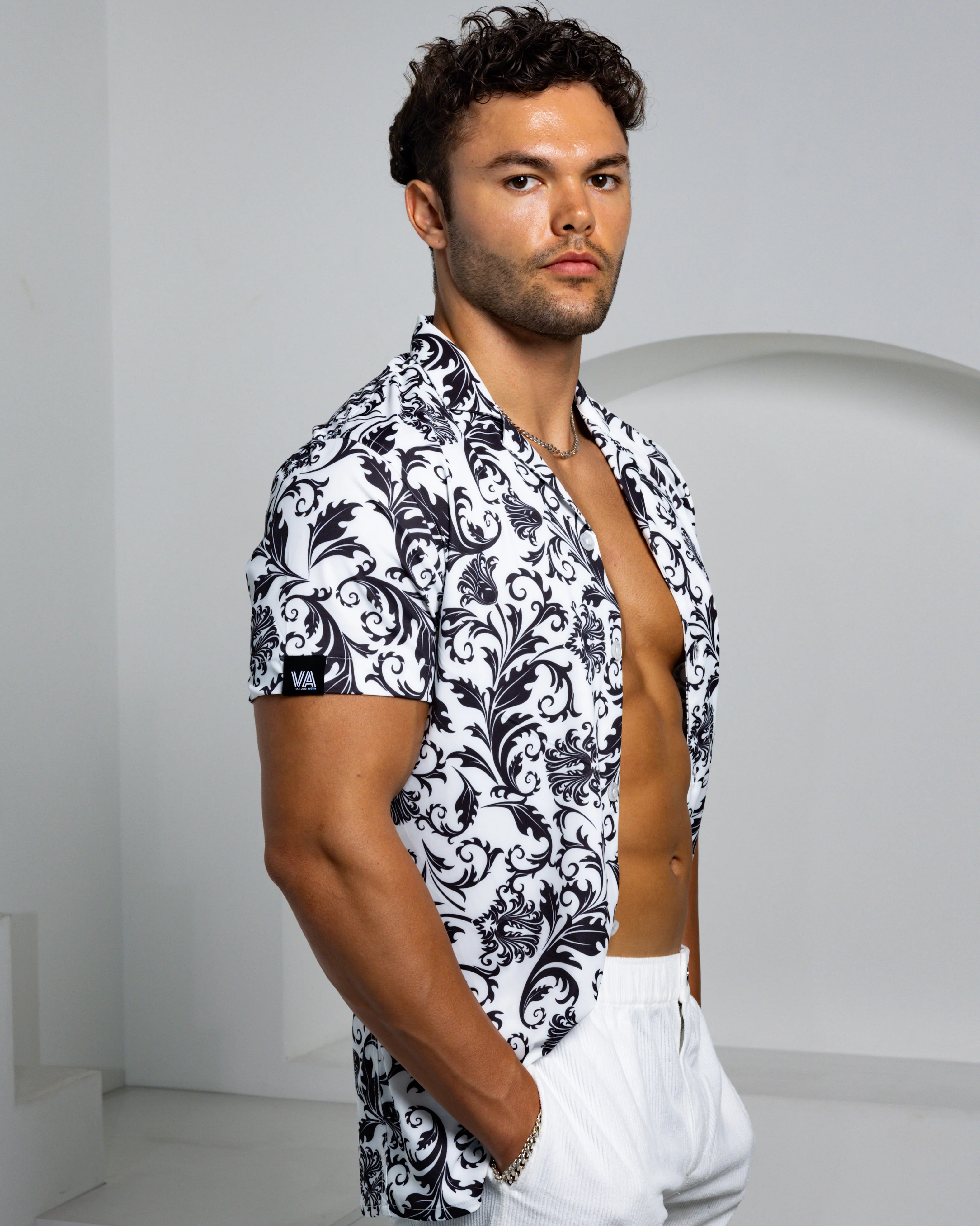 Men's Ice Silk Shirt - QING HUA CI