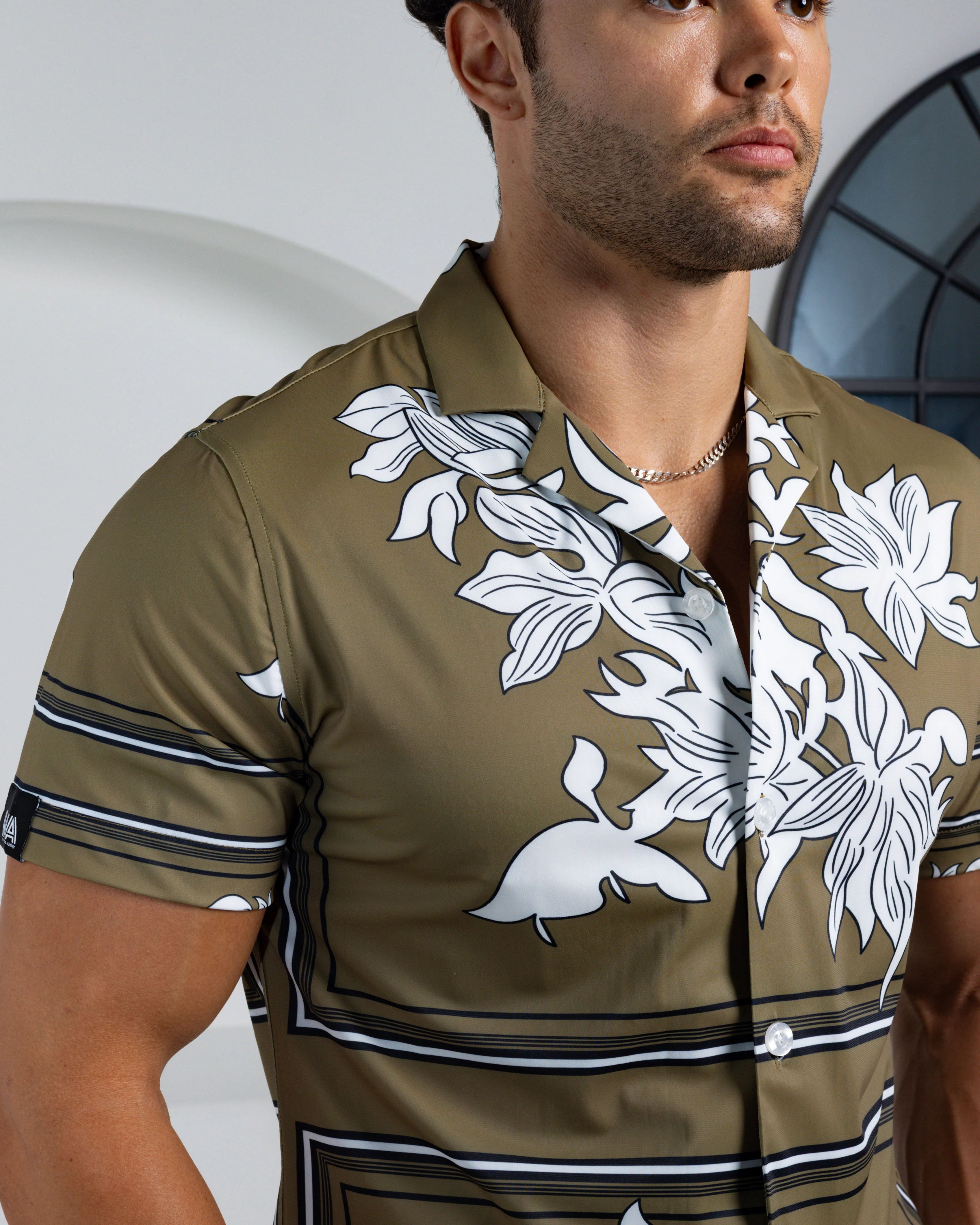 Limited Edition - Men's Ice Silk Shirt - Retro Floral - Image 5