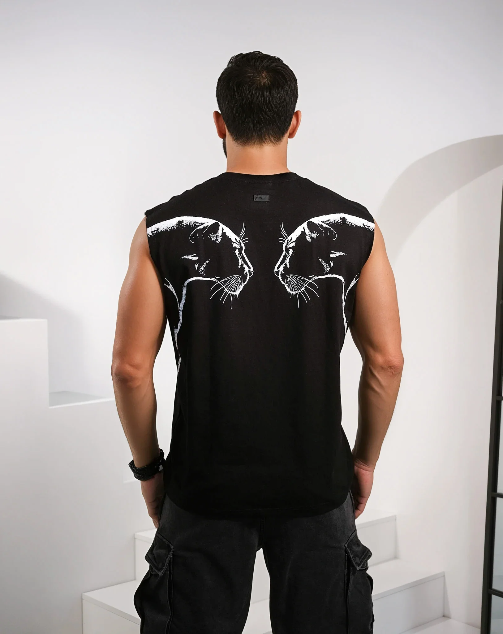 Rexton Muscle Tank - Black Panther - Image 3