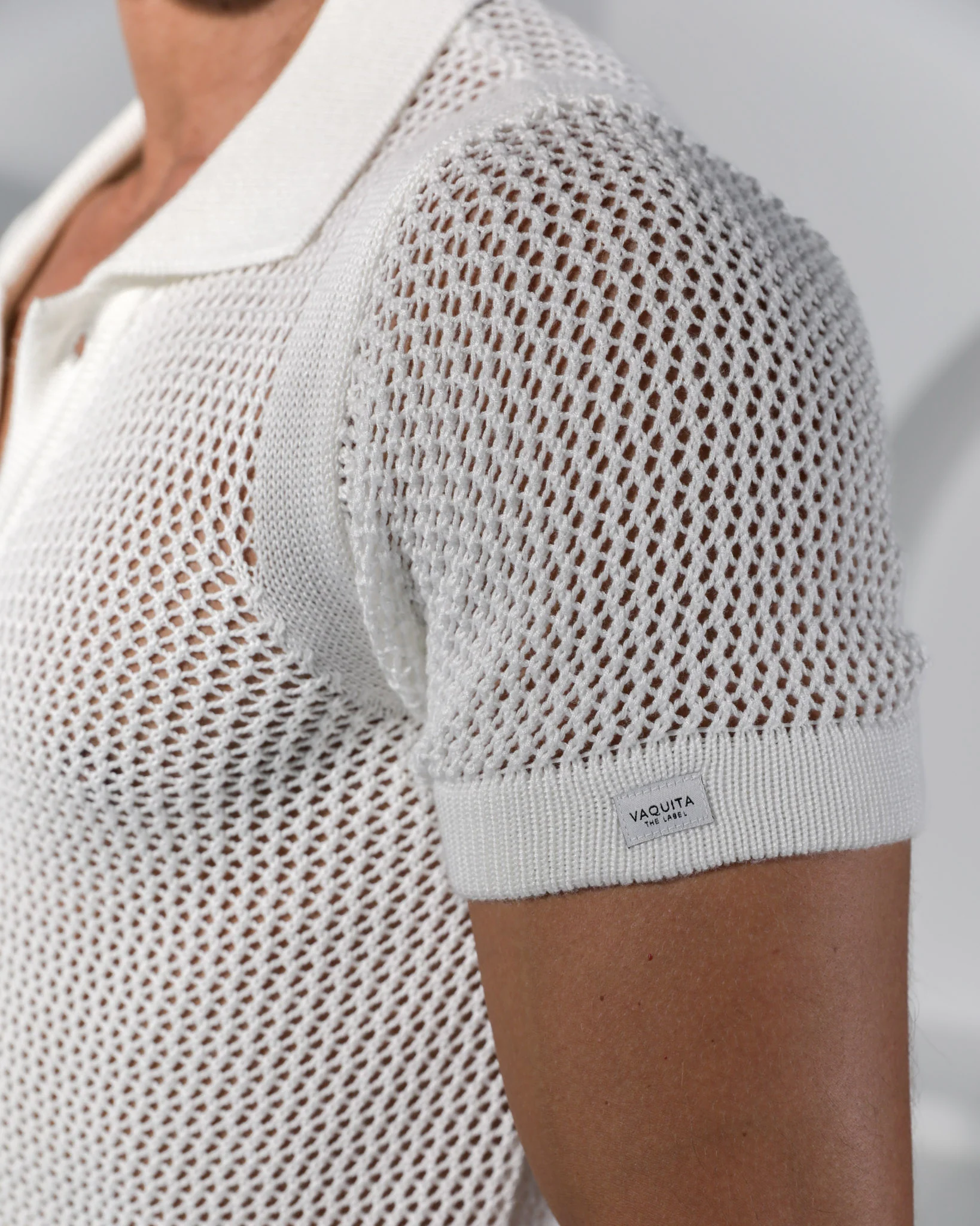 Riviera Crochet Cardigan- White - Image 7