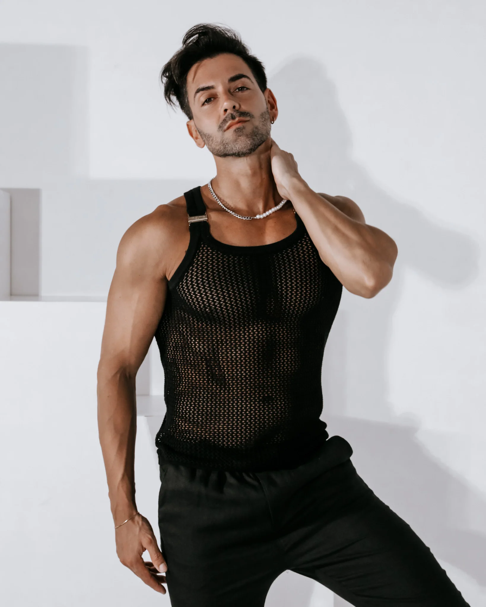Ryker Crochet Tank - Black - Image 7
