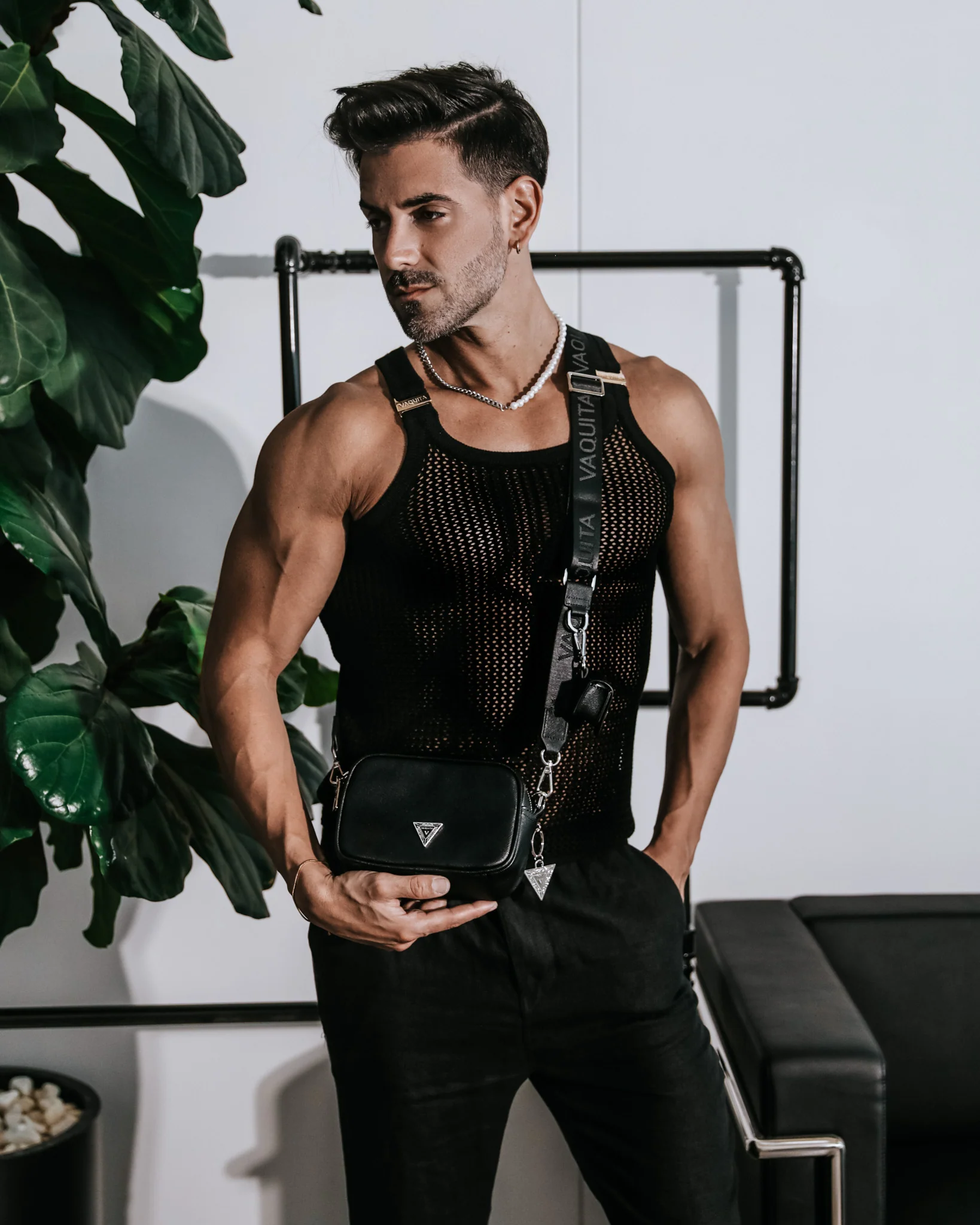 Ryker Crochet Tank - Black - Image 8