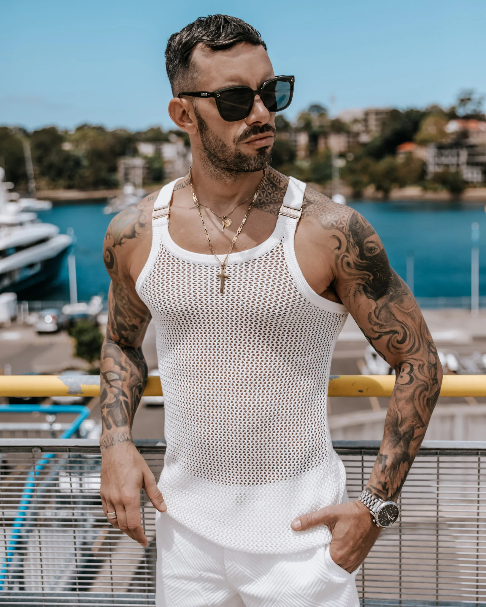 Ryker Crochet Tank - White - Image 5