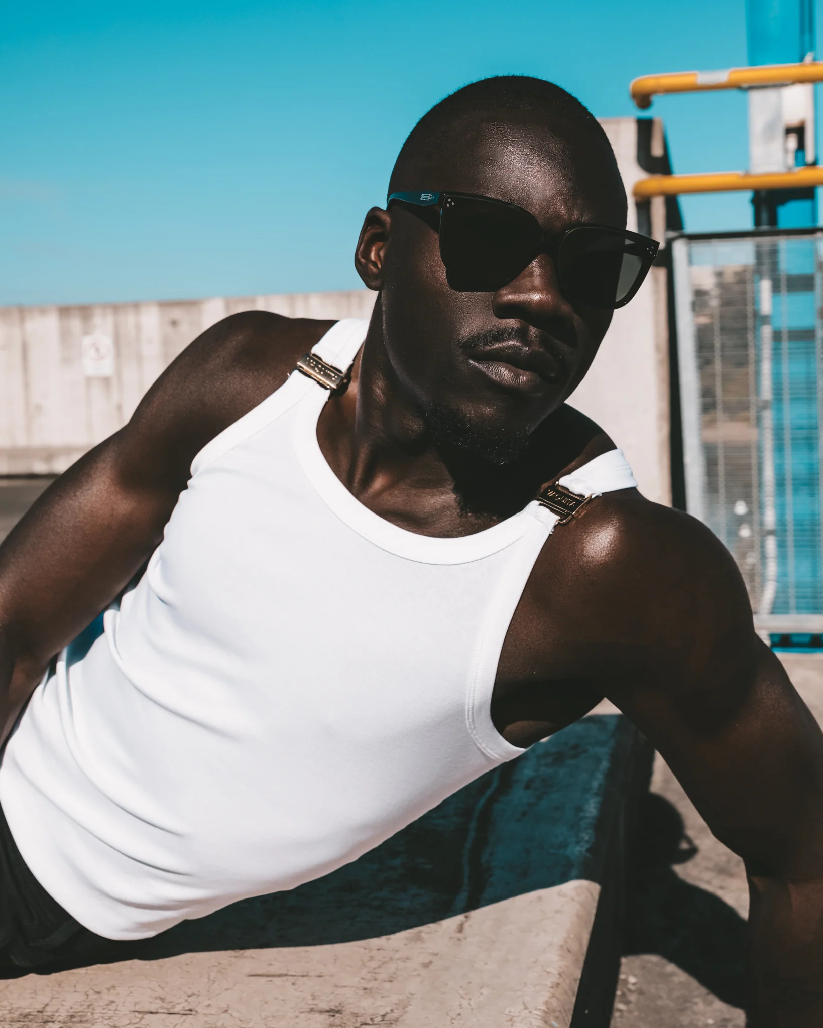Ryker Ribbed Tank - White - Image 4