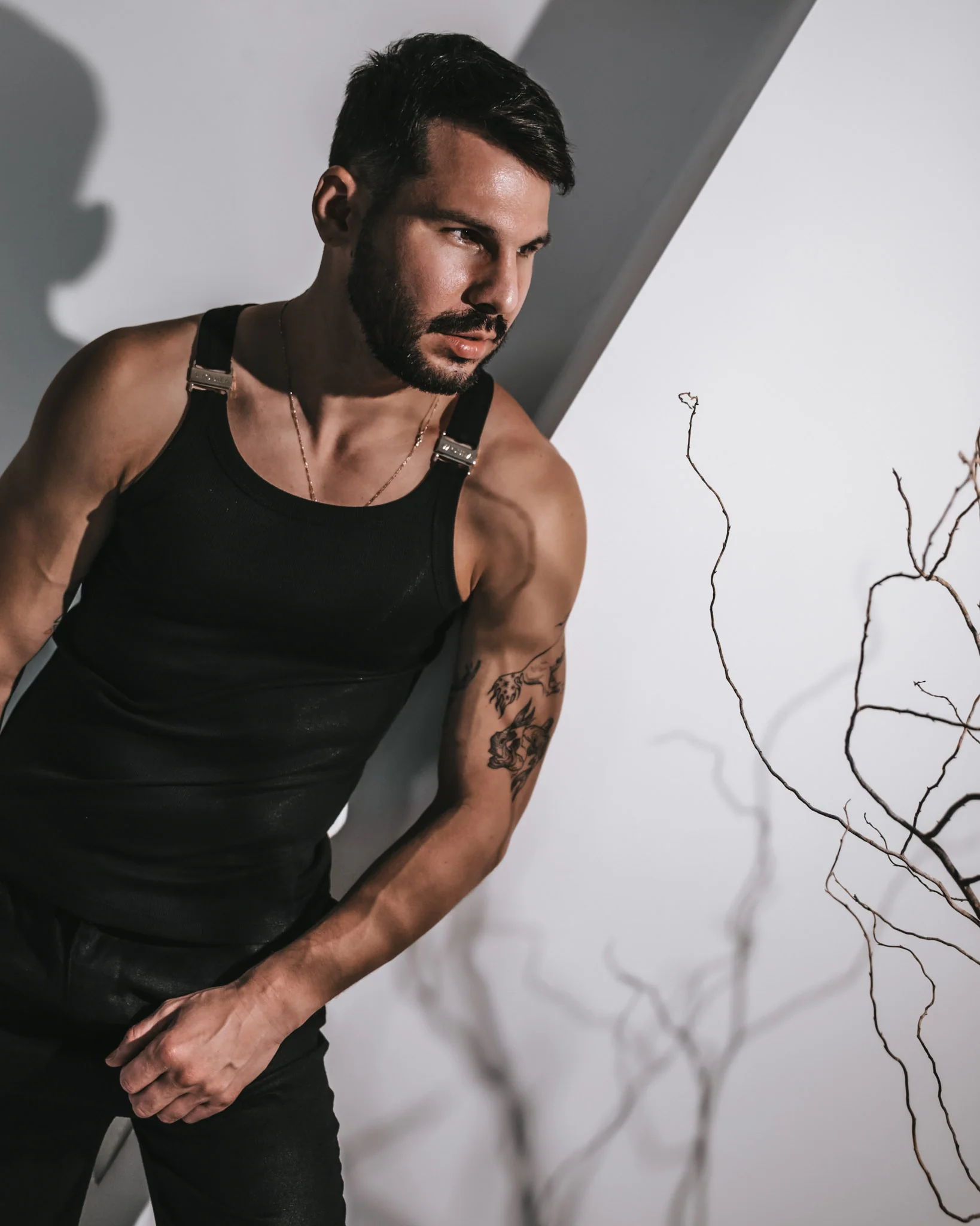 Ryker Ribbed Tank - Onyx - Image 4
