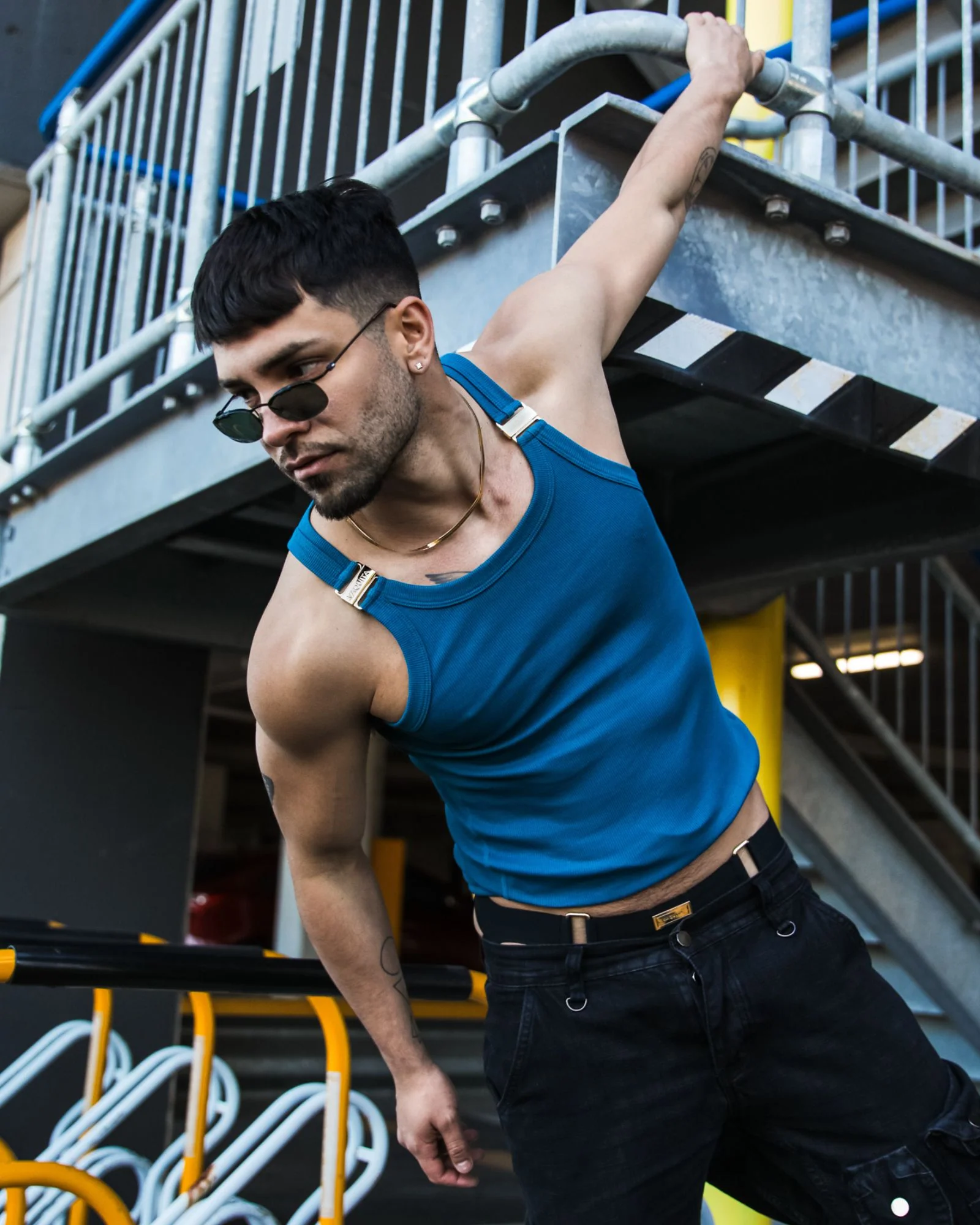 Ryker Ribbed Tank - Sapphire - Image 3