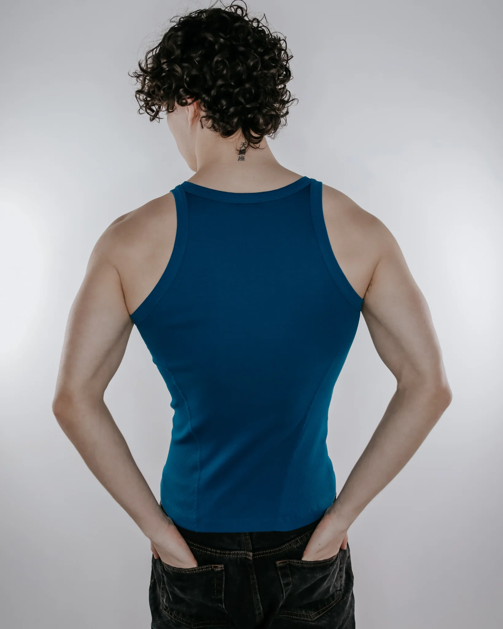 Ryker Ribbed Tank - Sapphire - Image 4